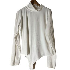 Spanx White Long Sleeve Contouring Bodysuit Womens Sz 3X Shapewear Slimming